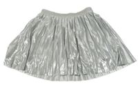 Strieborná plisovaná sukňa DopoDopo