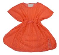 Neonově růžová plážová děrovaná tunika Primark