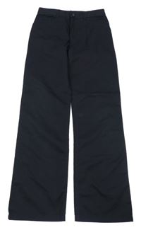 Tmavomodré plátenné nohavice Denim