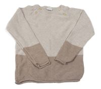 Béžovo-hnedý sveter H&M