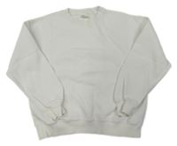Biela oversize mikina Zara