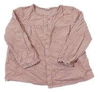 Světlerůžová manšestrová halenka H&M
