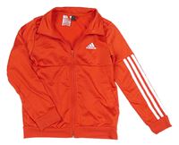 Červeno-biela prepínaci športová mikina zn. Adidas