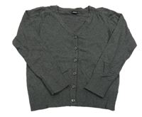 Tmavosivý melírovaný prepínaci sveter Next