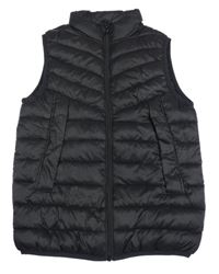 Čierna prešívaná šušťáková zateplená vesta PEP&CO