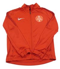 Červená funkčná futbalová prepínaci mikina so znakom Nike