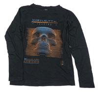 Černé triko s potiskem Chapter young