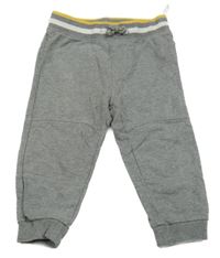 Šedé melírované tepláky s pruhy C&A