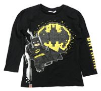 Černé triko s lego Batmanem PRIMARK
