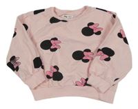 Svetloružová oversize mikina s Minnie sinsay