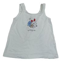 Biely top s kvetmi Topolino
