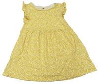 Žlté bavlnené šaty s hviezdami H&M