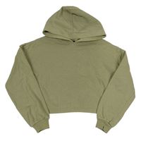 Khaki crop mikina s kapucňou zn. New Look