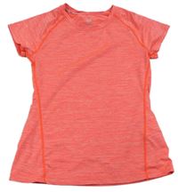 Neónově oranžové melírované športové tričko zn. H&M