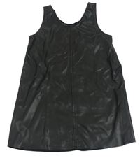 Čierne koženkové šaty H&M