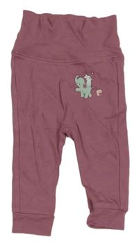 Vínové ľahké tepláky so zvířaty Impidimpi