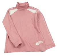 Ružový rolák s kvetinami