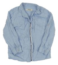 Světlemodrá melírovaná košile