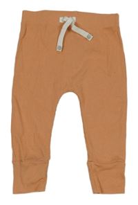 Oranžové rebrované ľahké tepláky George