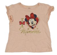Růžové tričko s Minnie C&A