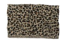 Hnedo-čierny leopardí bandeau žabičkový top Matalan