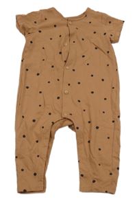 Hnědý puntíkatý overal H&M