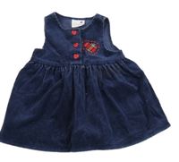 Tmavomodré menšestrové šaty so srdcem Ladybird