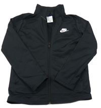 Čierna športová funkčná prepínaci mikina s logom Nike