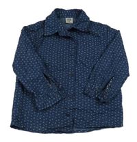 Tmavomodrá vzorovaná košeľa Kiki&Koko