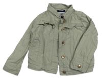 Khaki rifľová bunda s volánikom kiabi