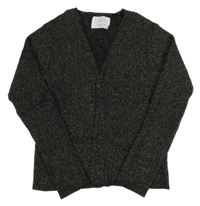 Čierny trblietavý prepínaci lehky sveter Zara