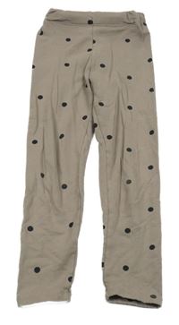 Hnedé bodkovaná é legíny H&M