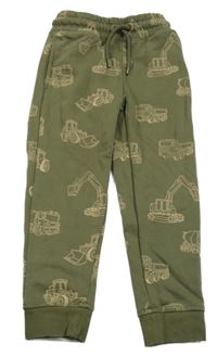 Khaki tepláky s bagry Primark