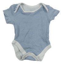 Modro-biele pruhované body George