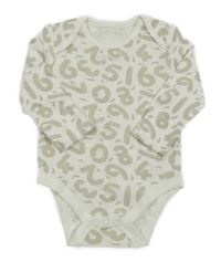 Bílo-béžové body s číslicemi 