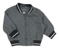 Šedý šusťákový podzimní bomber Primark