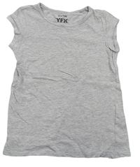 Sivé melírované tričko Y.F.K.