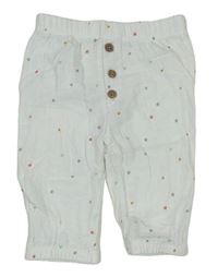 Biele mušelínové nohavice s hviezdami M&S