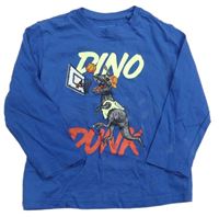 Modré tričko s dinosaurom a loptou Primark