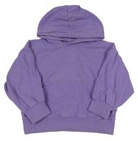 Fialová oversize mikina s kapucňou M&Co.