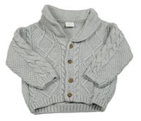 Svetlosivý vzorovaný prepínaci sveter Next