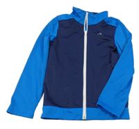 Tmavomodro-modrá prepínaci športová mikina Domyos