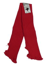 Nové - Červené pletené návleky na ruce