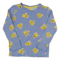 Světlemodré pyžamové triko s Pikachuem 