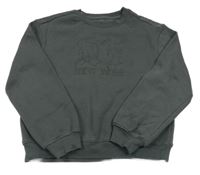 Antracitová mikina s nápisem Matalan