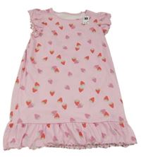Nové - Ružové šaty s jahodami Dunnes