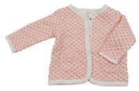 Bielo-ružová vzorovaná prepínaci mikina Carter's