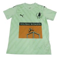 Mintové sportovní tričko s potiskem Puma