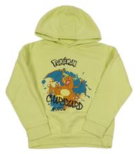 Světležlutá mikina s drakem a kapucí - Pokémon Primark