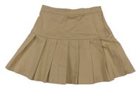 Béžová skladaná sukňa H&M
